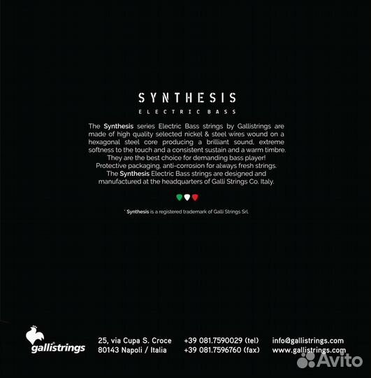 Струны для бас гитары Galli Strings BSN40105