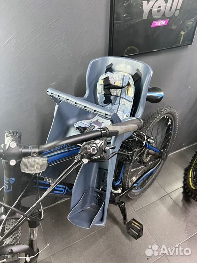 Детское кресло для велосипеда на раму