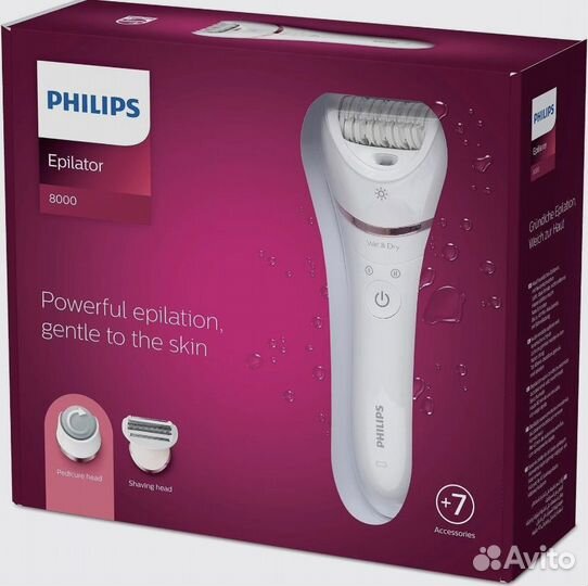 Эпилятор Philips Series 8000 BRE730