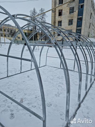 Теплица двойная дуга
