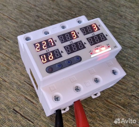 Реле напряжения 220/380V 63А