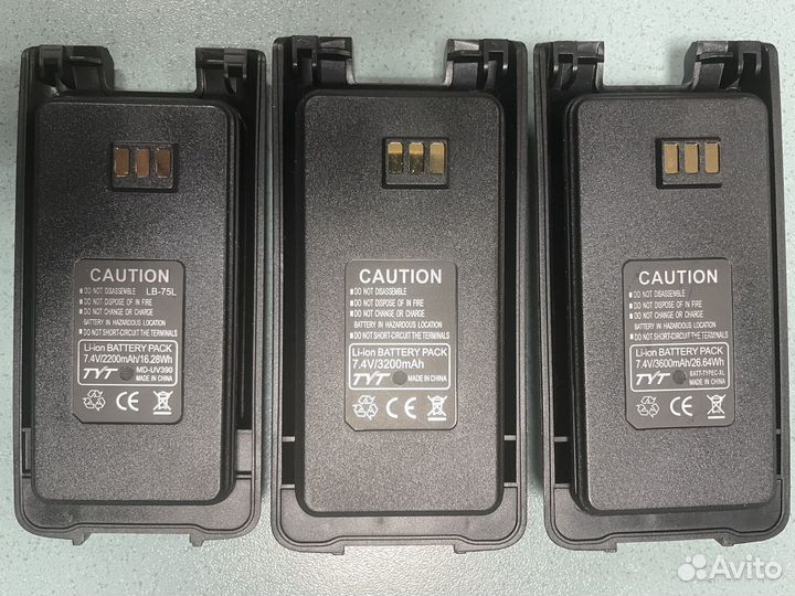 Новые аккумуляторы для раций TYT MD-UV390