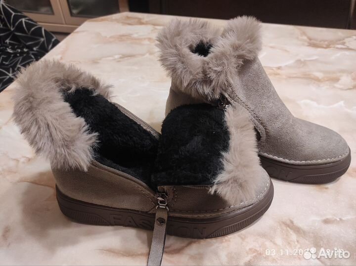 Зимние ботинки размер 37