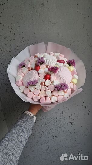 Букет из маршмеллоу и зефира