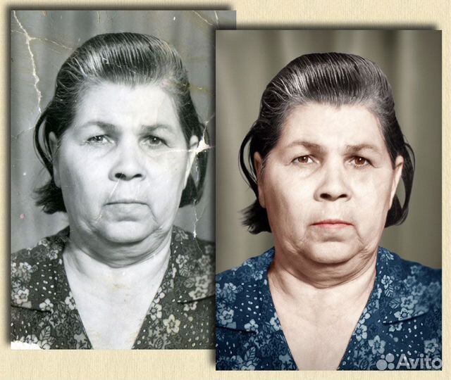 Реставрация старых фотографий, окраска