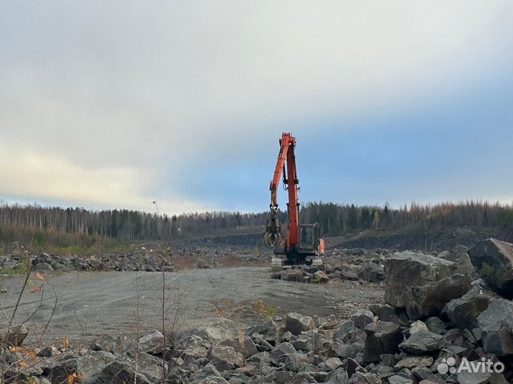 Услуги гусеничного экскаватора гидромолот