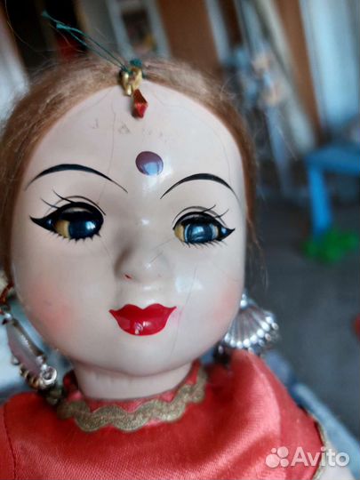 Кукла ивановская винтажная прессопилочная