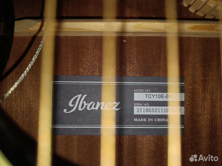 Гитара электроакустическая Ibanez TCY-10E-BK