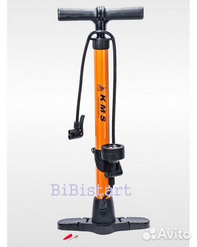 Насос напольный с манометром (с переходниками)