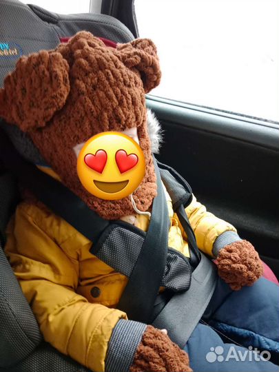 Шапка балаклава с ушками