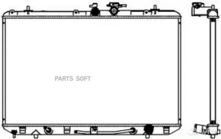 Радиатор охлаждения Тойота Хайлендер 2007