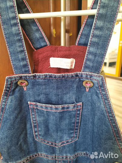 Джинсовый комбинезон для девочки