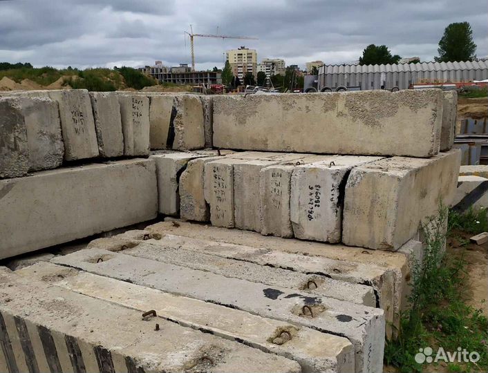 Фундаментные блоки б/у, фбс 24-6-6