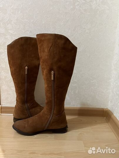 Зимние женские сапоги 38 натуральная замша