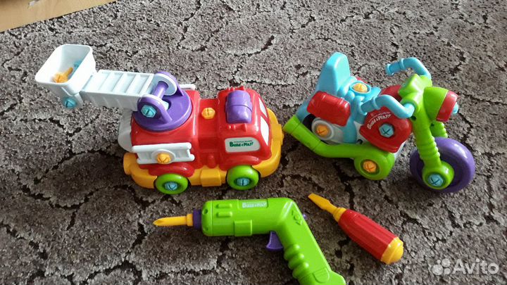 Конструктор Build & play машина и мотоцикл