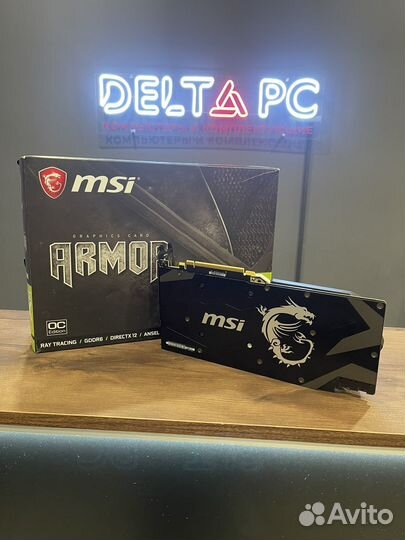 Видеокарта RTX 2070 MSI Armor 8GB ос