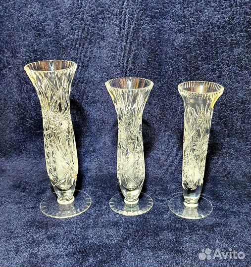 Вазочки хрустальные. Польша
