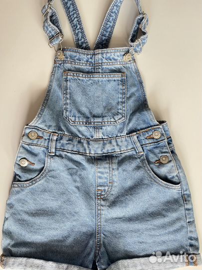 Джинсовый комбинезон для девочки 122 Mango