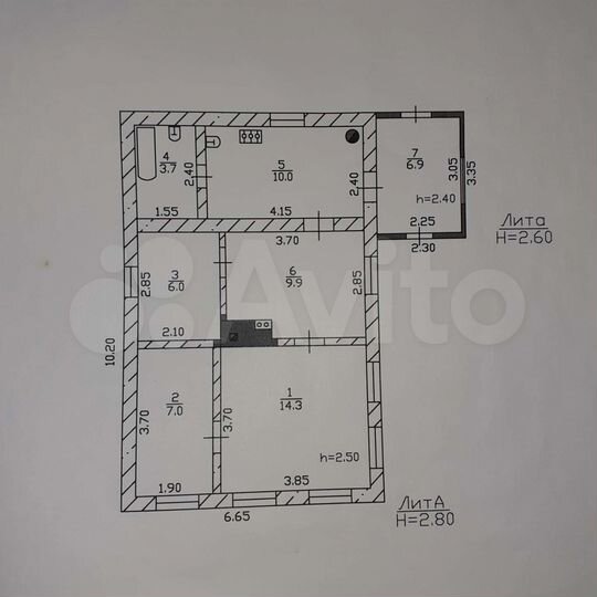 Дом 57,8 м² на участке 15 сот.