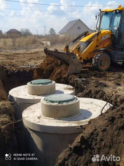 Септик, сливная яма, подключение водопровода