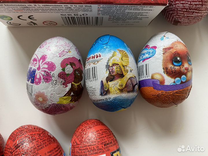 Шоколадные яйца/киндеры 2017-2018гг