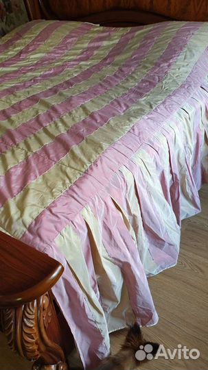 Комплект шторы и покрывало ламбрекен, наволочки