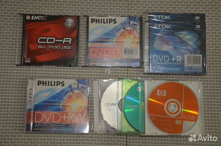 CD RW / DVD RW / DVD R / DVD R DL диски/болванки