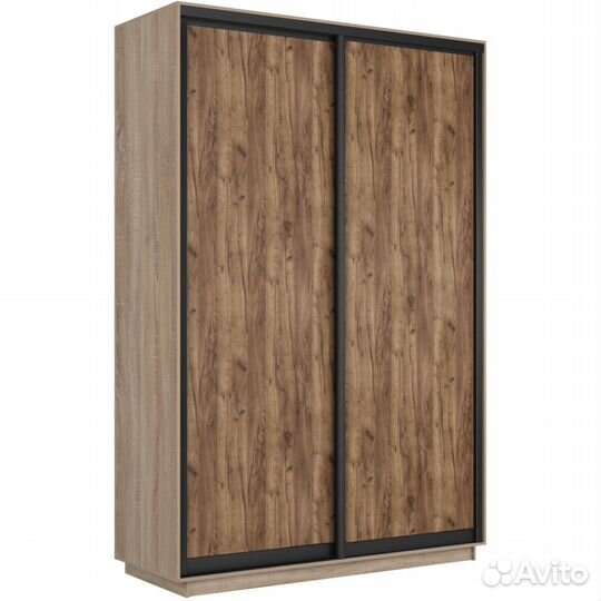 Шкаф-купе 2-дверный шкаф Оптим Двери дсп Крафт таб