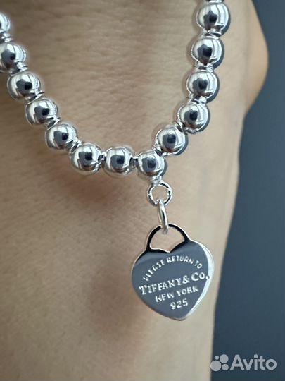 Браслет Tiffany с красной эмалью