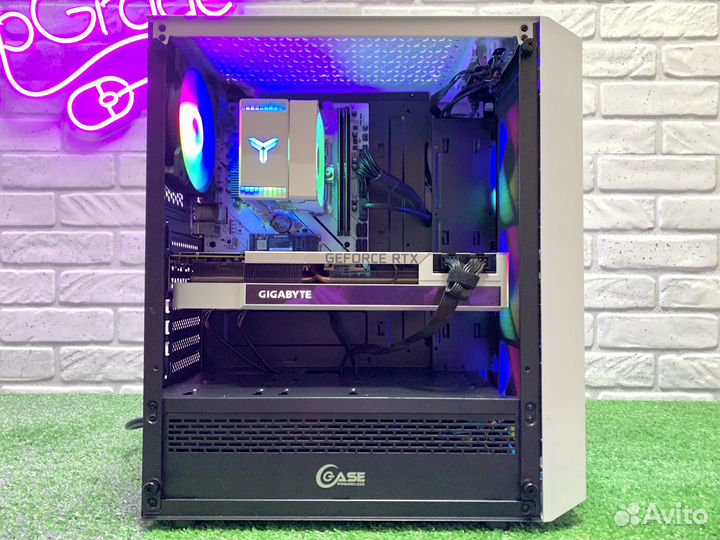Мощный пк RTX 3080, Intel 13100F, DDR5 16GB, NVMe