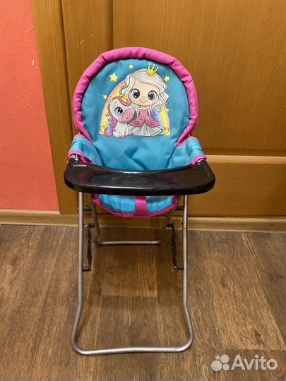 Стульчик для кормления кукольный
