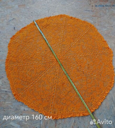 Скатерть круглая вязаная