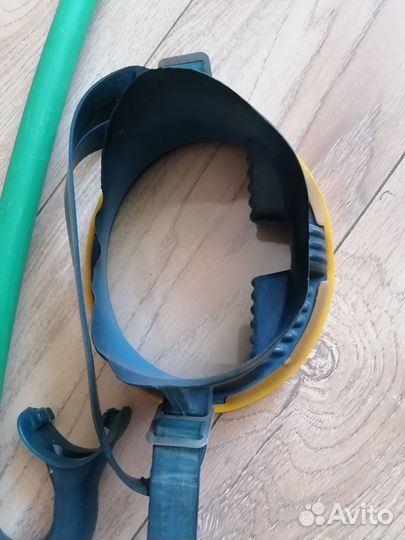 Маска стекло с трубкой Нептун