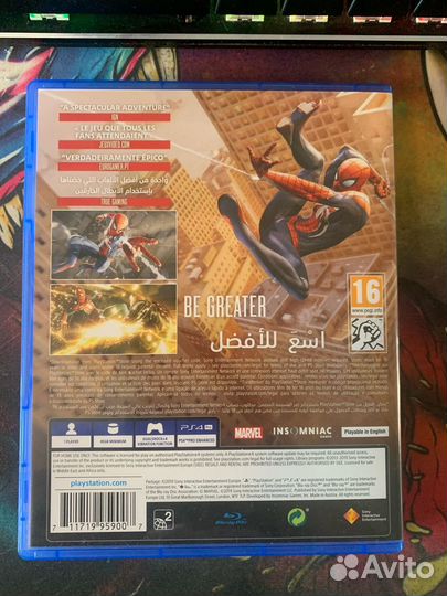 Диск Spider-Man ps4