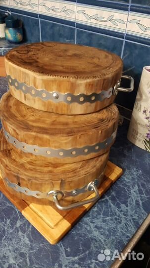 Доска колода настольная дубовая в подарок