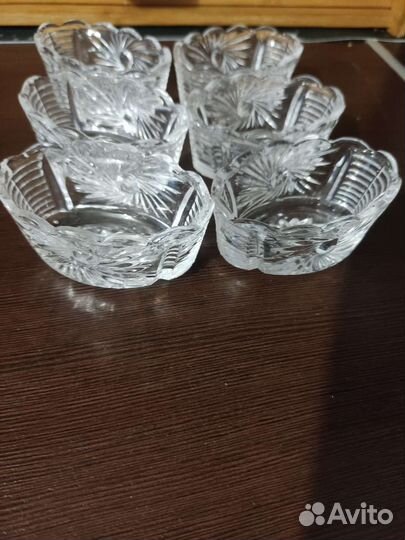 Солонка хрустальная СССР