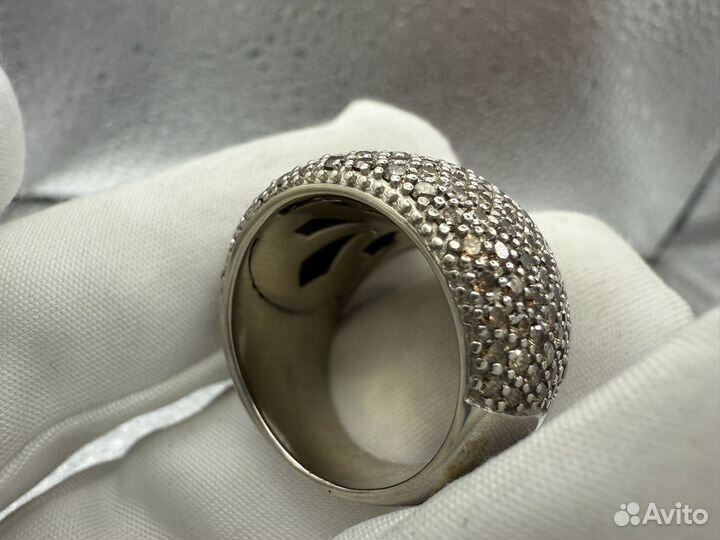 Золотое кольцо с бриллиантами 1.93ct