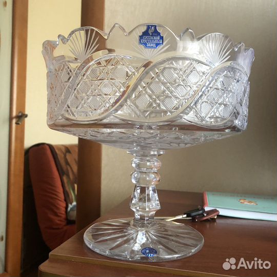 Хрустальная ваза Шведка