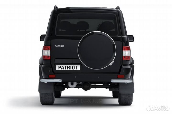 Защита заднего бампера угловая 63 мм UAZ Patriot