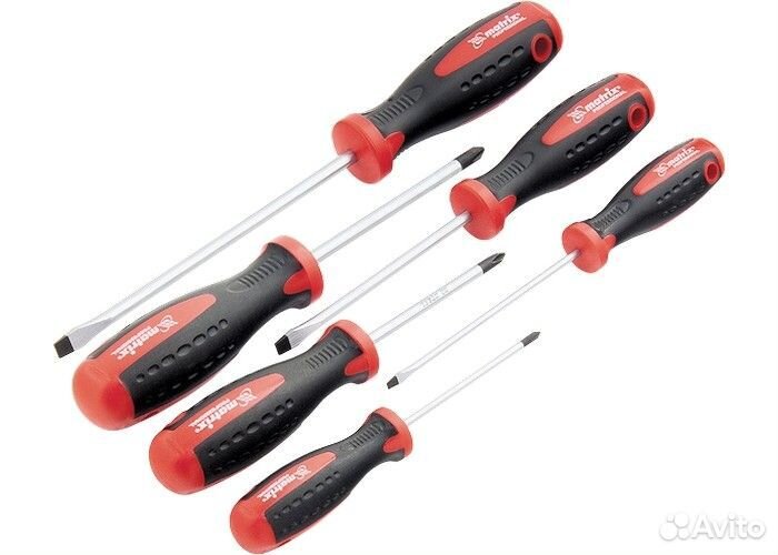 Набор отверток, сталь S2, двухкомпонентные рукоятк