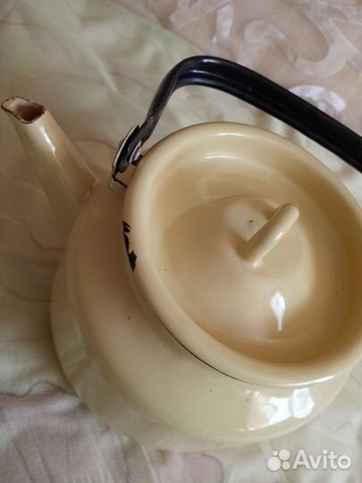 Чайник для плиты эмалированный СССР