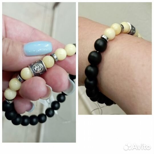 Браслет Знак Зодиака Янтарь Агат