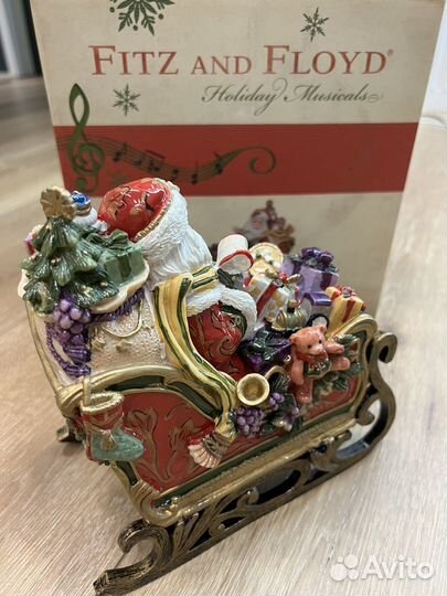 Fitz and Floyd - музыкальные новогодние сани