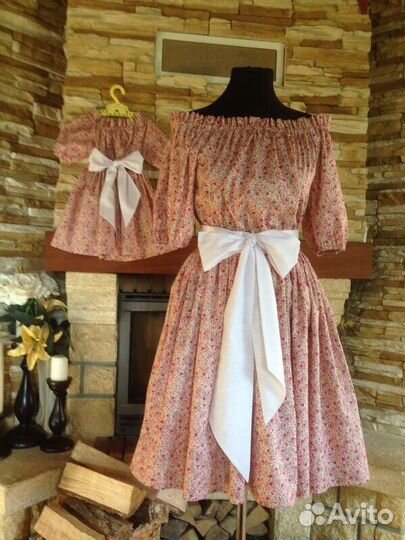 Фэмили лук мама + дочка русский 40 - 44 и 110