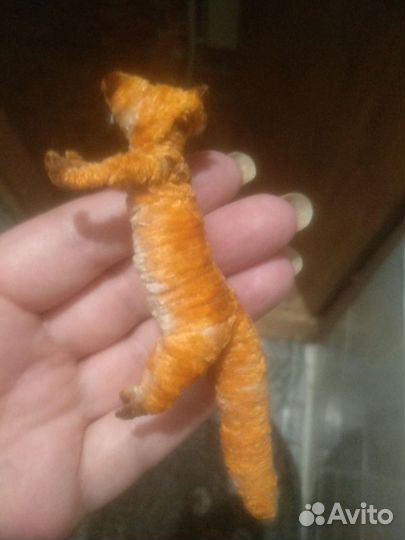 Антикварная игрушка лиса СССР артель