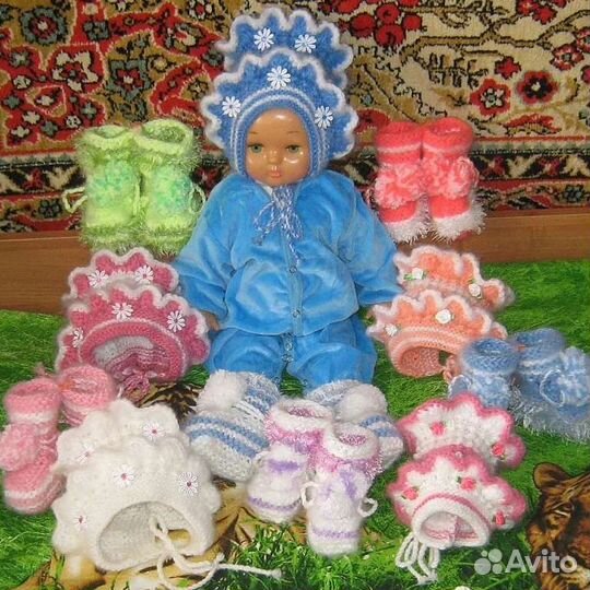 Чепчик вязаный