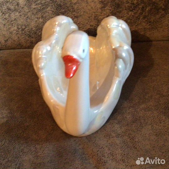 Статуэтка Ваза Конфетница Лебедь Киев Большая