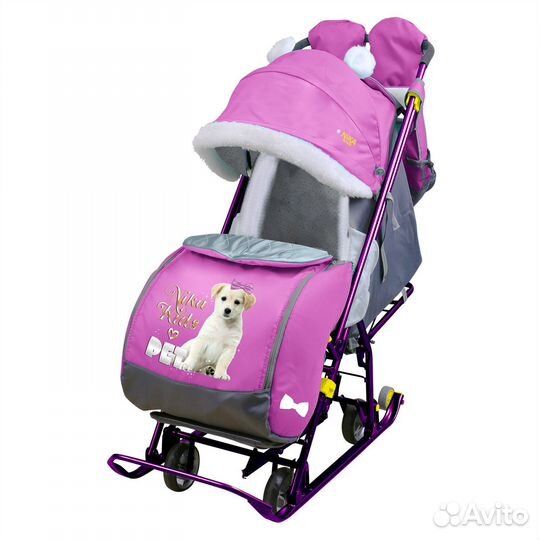 Санки-коляска комбинированные 