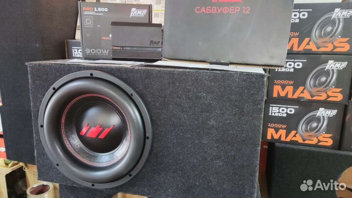 Сабвуфер Урал TT 12 1100W max и усилитель