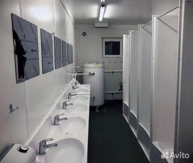 Модульное здание для бани, прачечной